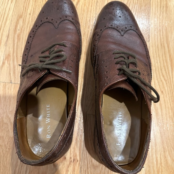 Men’s brown leather oxford brogues. Recently resoled. Excellent quality leather. - Picture 6 of 10